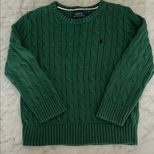 Polo by Ralph Lauren Forest Green Cable Knit Sweater